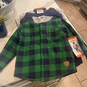 BUFFALO DAVID BITTON BOYS 2T 3 PIECE OUTFIT BRAND NEW WITH TAGS GREEN & NAVY BLU